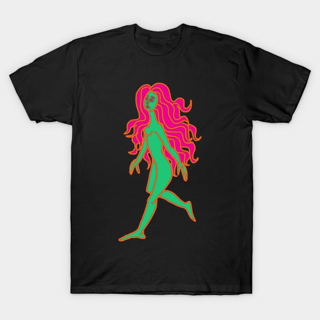 The Green Lady T-Shirt by charleyllama